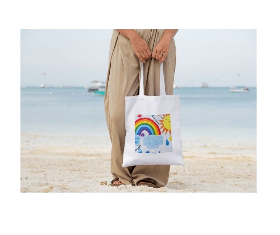 Personalised Kids Artwork Tote Bag
