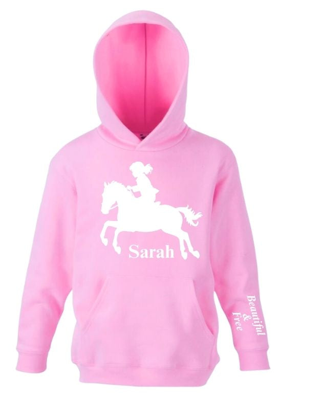 Custom Horse Girl Hoodie – Gift for Horse Riders & Lovers