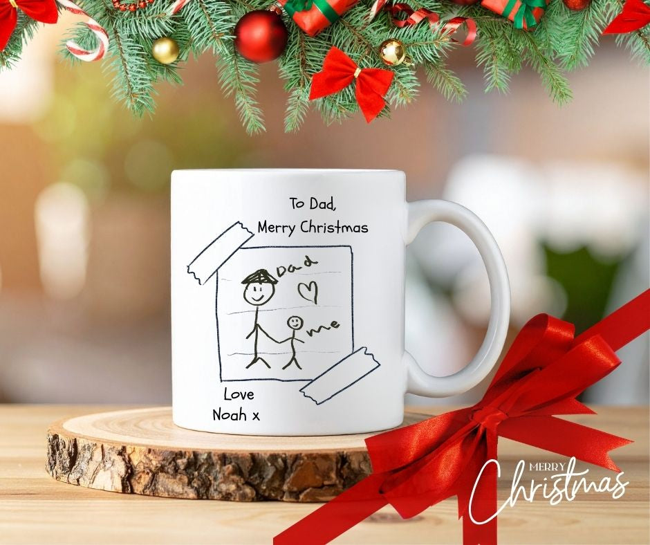 Custom Kids Artwork Mug - Personalised Child Drawing Gift
