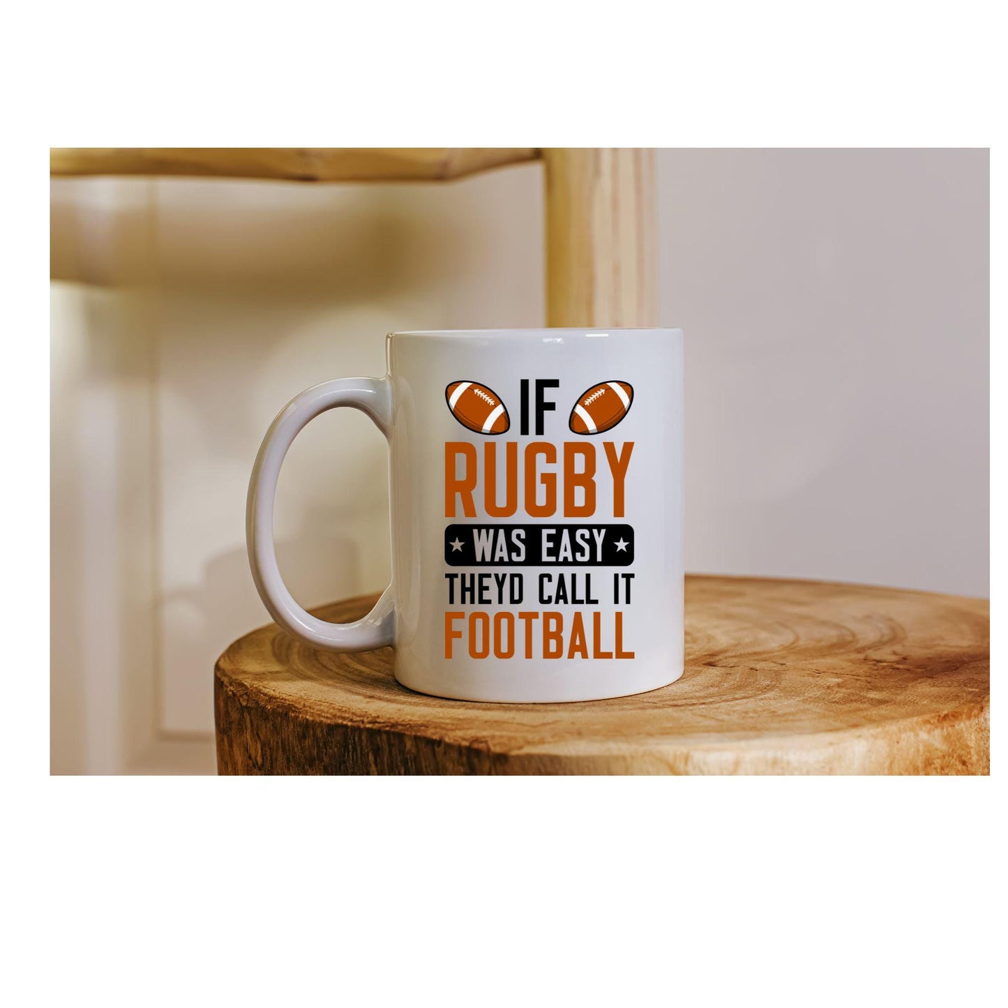 Personalised Rugby Mug β Funny Slogan with Custom Name or Message