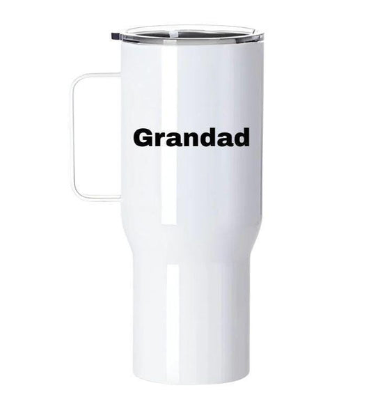 Hiking Squad – We Get There When We Get There | 25oz Stainless Steel Tumbler with Handle