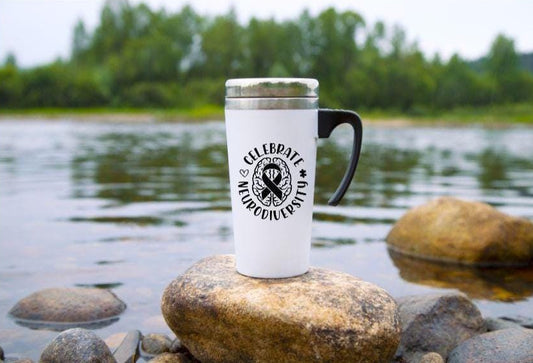 Personalised Neurodiversity Travel Mug – Celebrate Inclusion & Individuality