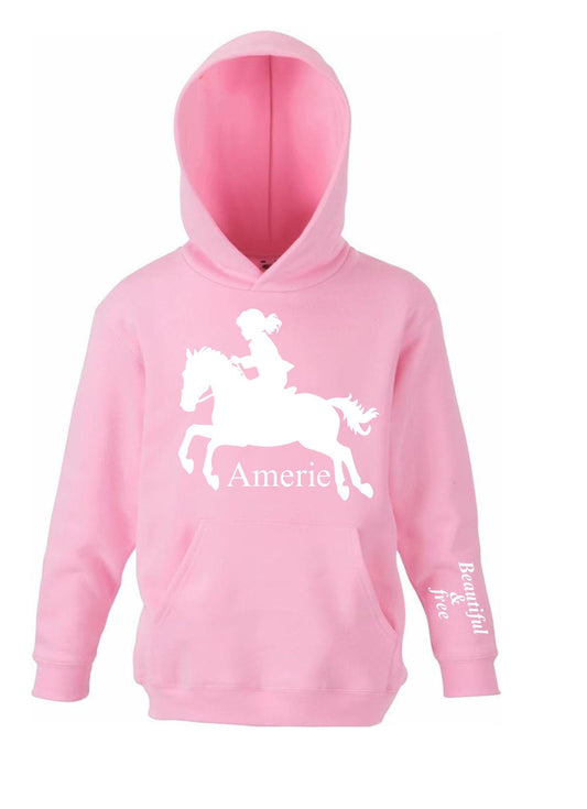 Custom Horse Girl Hoodie – Gift for Horse Riders & Lovers