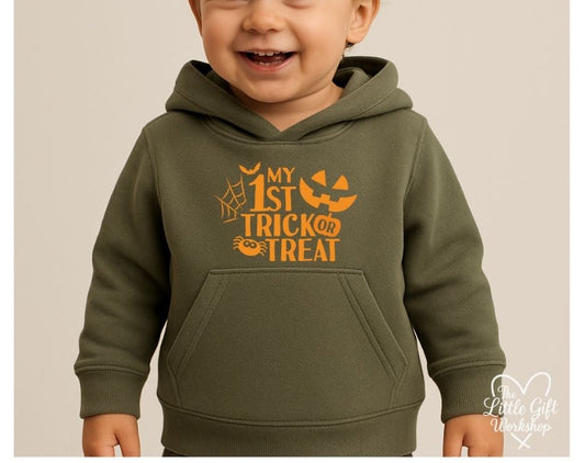 Personalised “My 1st Trick or Treat” Halloween Hoodie