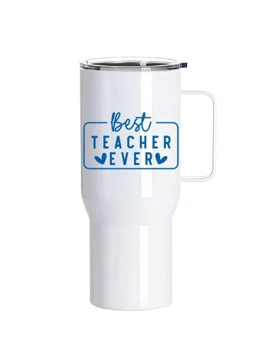 Personalised “Best Teacher Ever” Tumbler – 25oz Stainless Steel