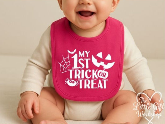 Personalised “My 1st Trick or Treat” Baby Bib