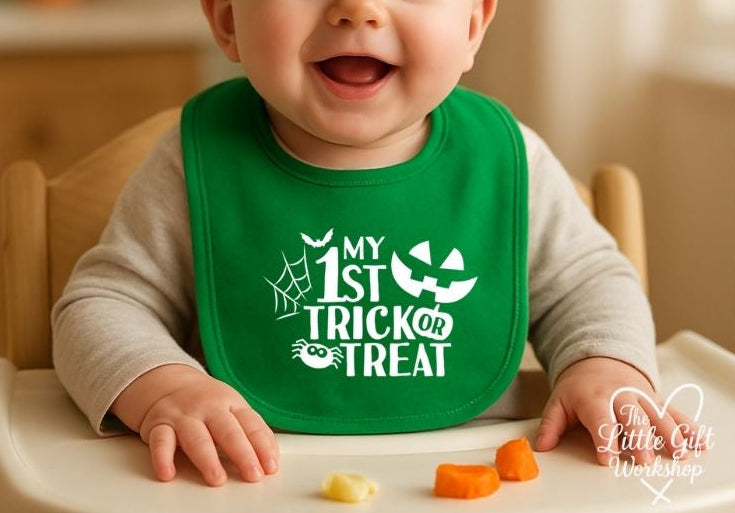 Personalised “My 1st Trick or Treat” Baby Bib
