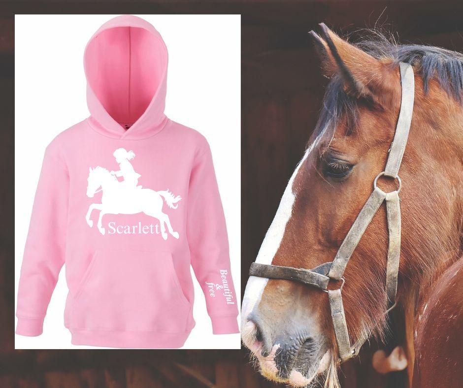 Custom Horse Girl Hoodie – Gift for Horse Riders & Lovers