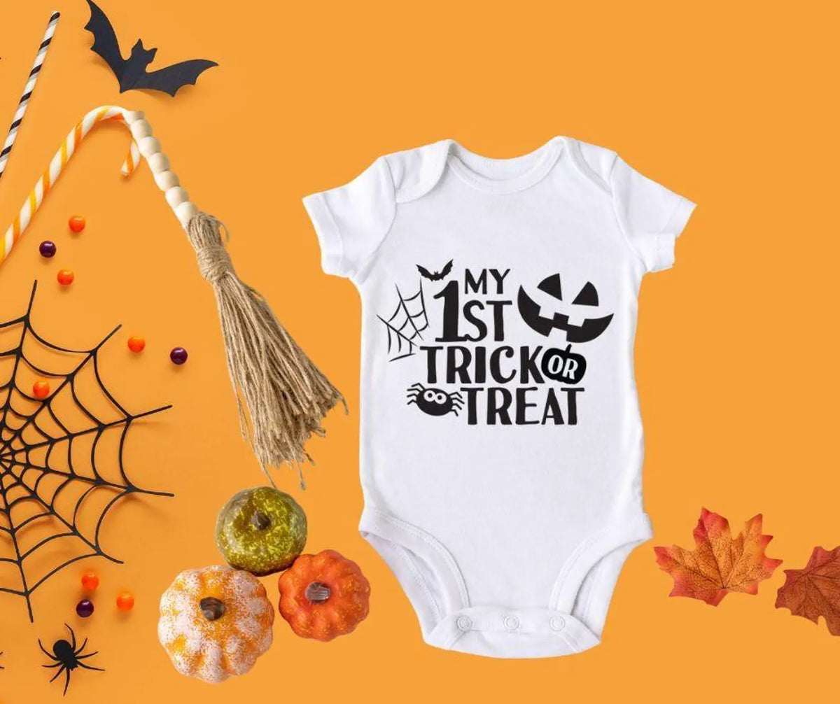 Personalised “My First Trick or Treat” Baby Halloween Vest