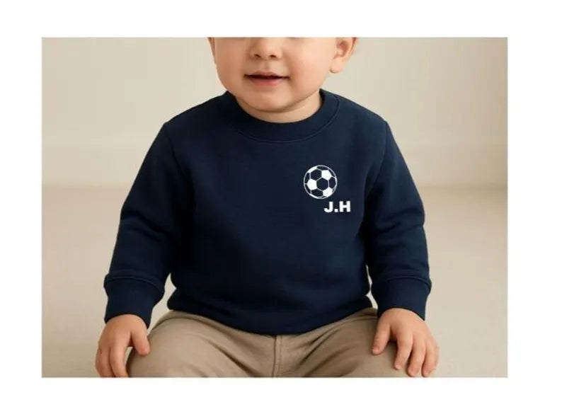Personalised Baby Football Sweatshirt – Name & Number