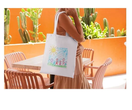 Personalised Kids Artwork Tote Bag