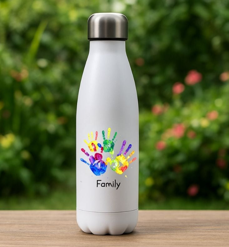 Personalised Kids Artwork 500ml Stainless Steel Water Bottle