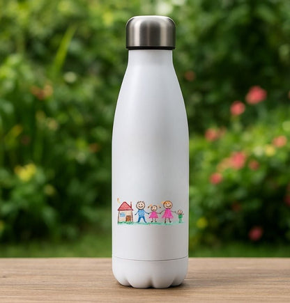 Personalised Kids Artwork 500ml Stainless Steel Water Bottle