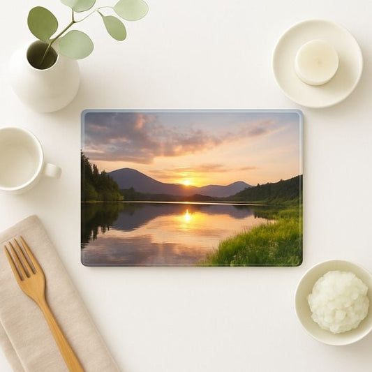 Personalised Photo Glass Chopping Board – Medium (28 × 30cm)