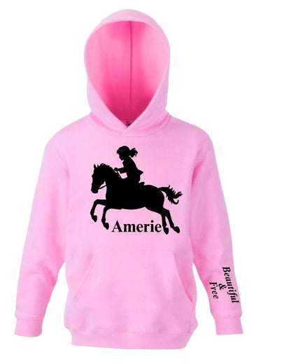 Custom Horse Girl Hoodie – Gift for Horse Riders & Lovers
