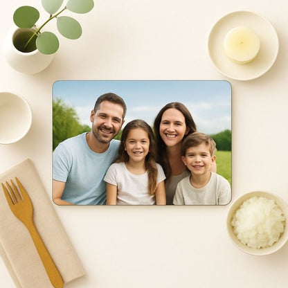 Personalised Photo Glass Chopping Board – Medium (28 × 30cm)