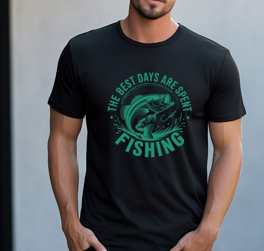 “The Best Days Are Spent Fishing” T-Shirt