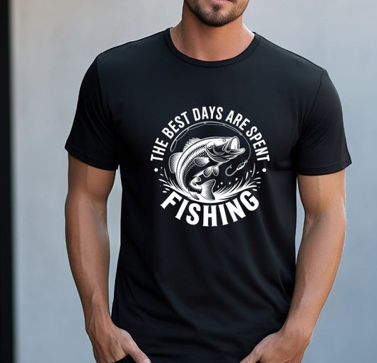 “The Best Days Are Spent Fishing” T-Shirt