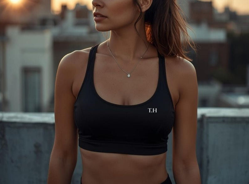 Personalised Women’s Sports Bra – Medium Impact Custom Gym Top