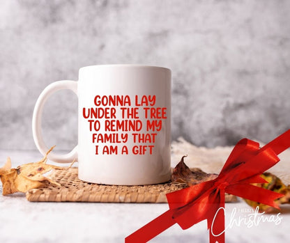 Personalised ‘Gonna Lay Under the Tree’ Funny Christmas Mug