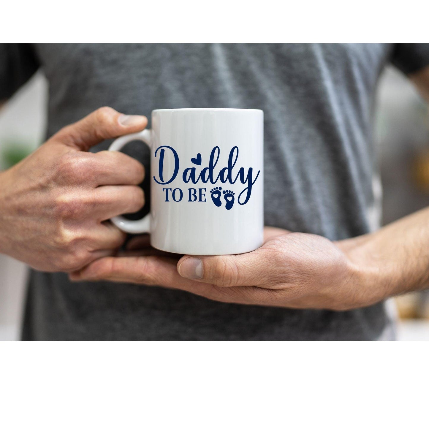 Personalised “Daddy to Be” Mug – Custom Name or Message – New Dad Gift