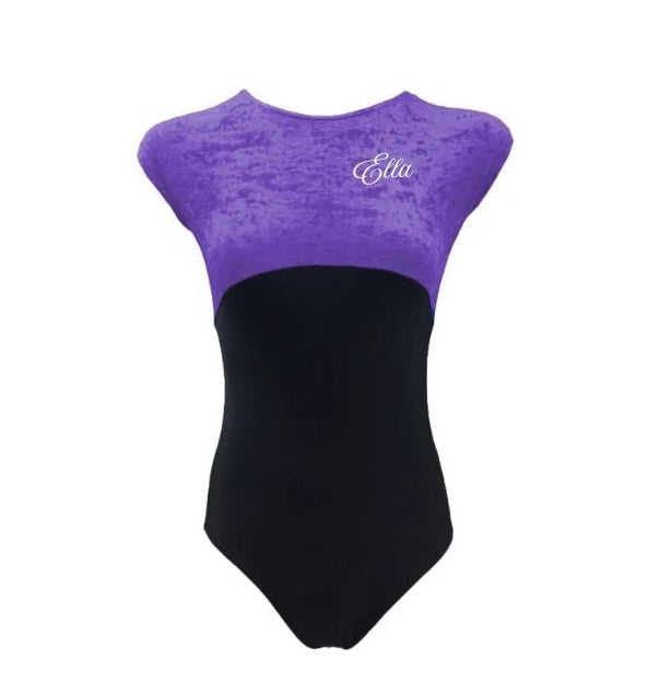 Personalised Starlite Crushed Velour Meggie Leotard, Personalised by The Little Gift Workshop