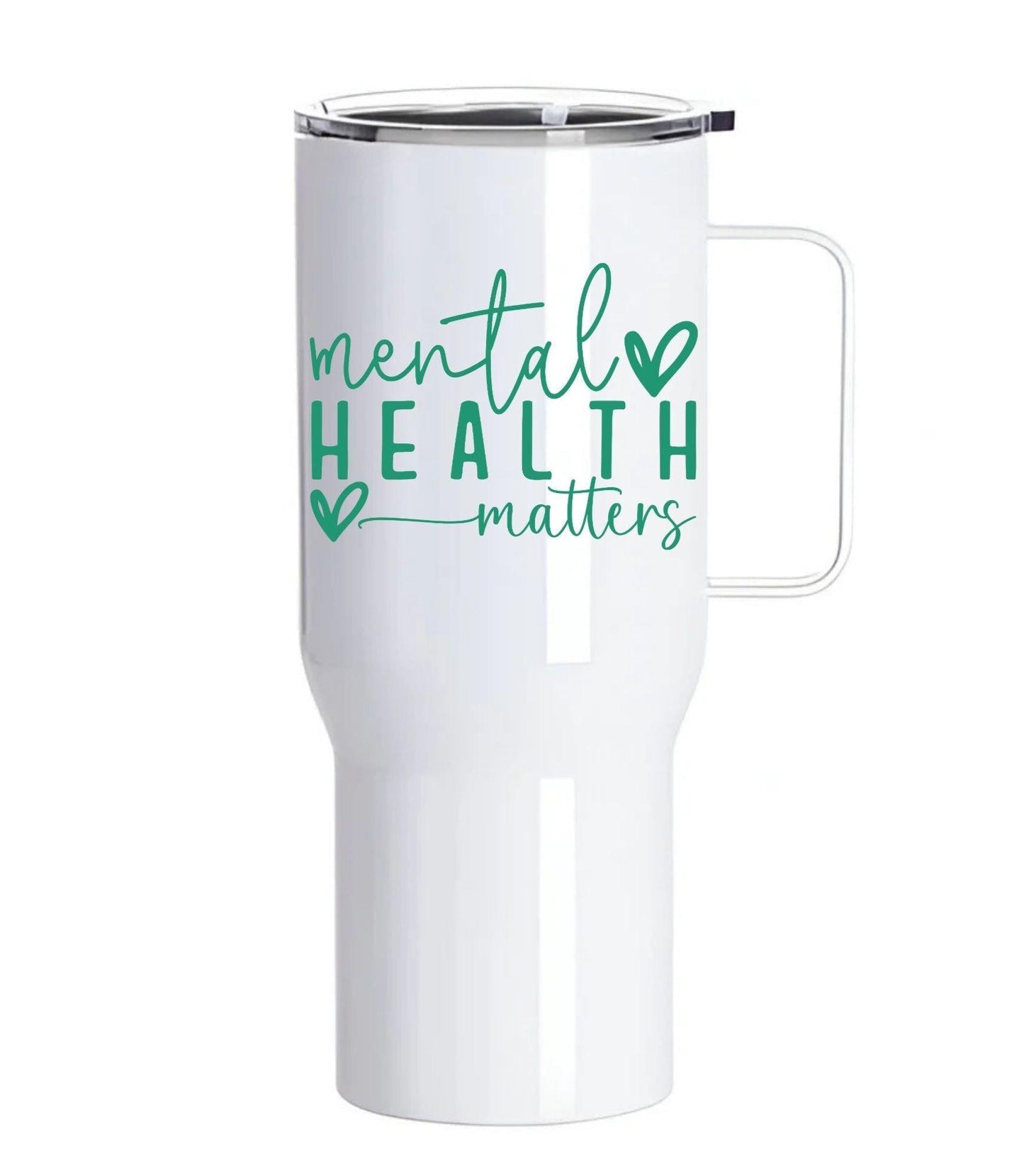 Mental Health Matters – 25oz White Stainless Steel Tumbler