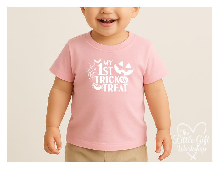 Personalised “My 1st Trick or Treat” Baby & Toddler T-Shirt