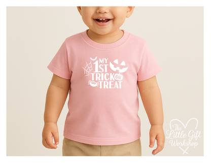 Personalised “My 1st Trick or Treat” Baby & Toddler T-Shirt