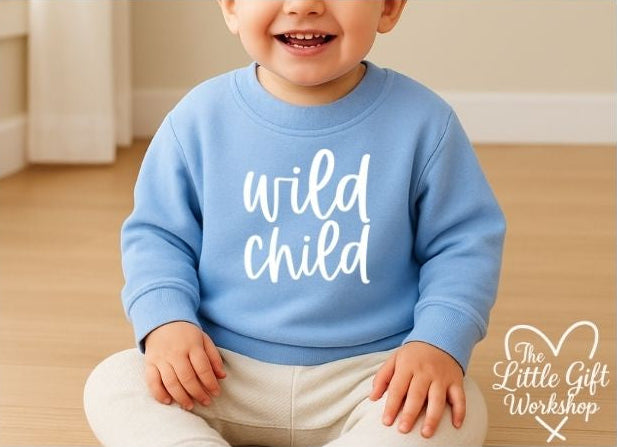 Wild Child Personalised Baby Sweatshirt