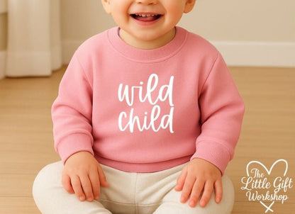 Wild Child Personalised Baby Sweatshirt