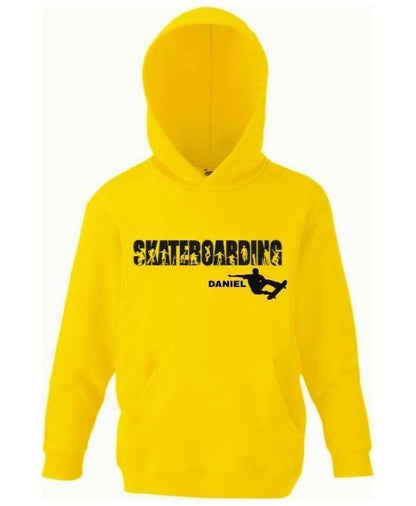 Skateboarding Kids Hoodie – Personalised