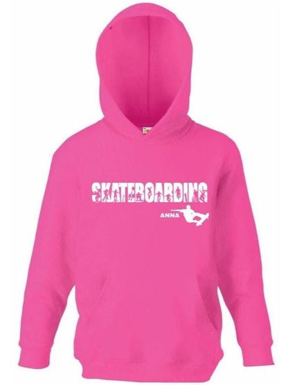 Skateboarding Kids Hoodie – Personalised