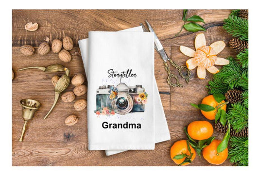 Personalised Photography Tea Towel – “Storyteller”