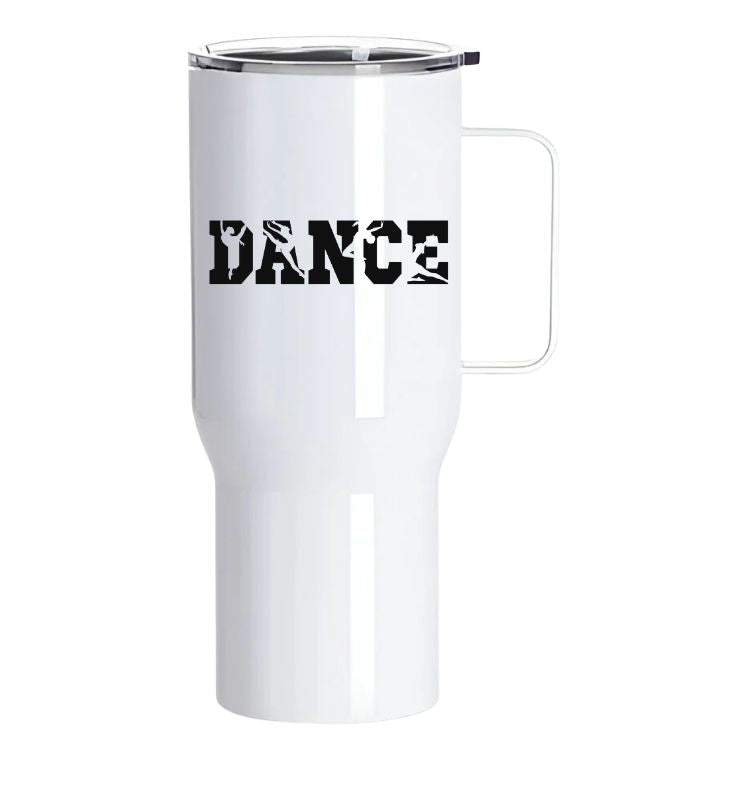 Personalised Dance Stainless Steel Tumbler with Handle – 25oz Water Bottle