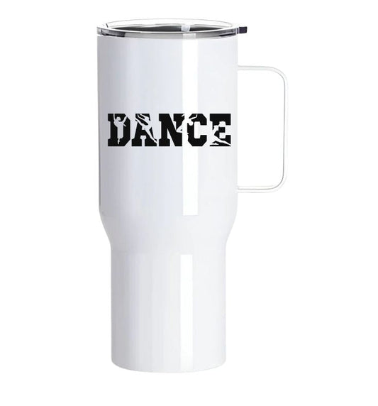 Personalised Dance Stainless Steel Tumbler with Handle – 25oz Water Bottle