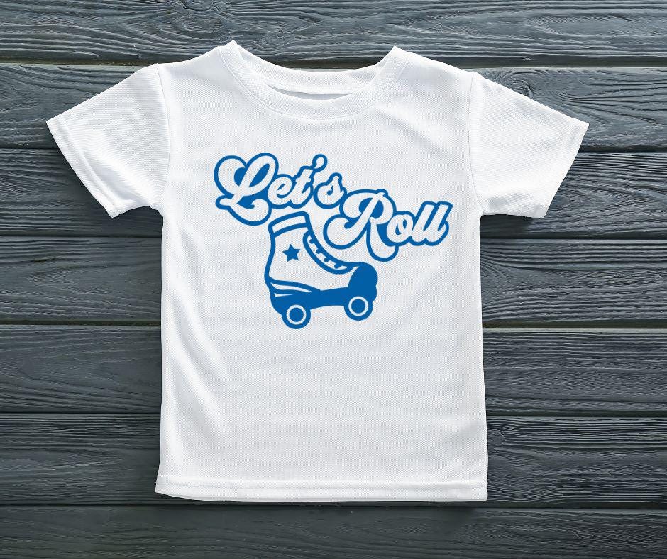 Personalised Roller Skating T-Shirt for Kids