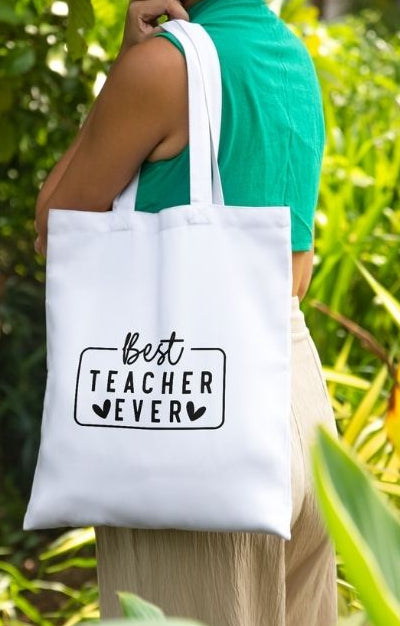 Personalised “Best Teacher Ever” Tote Bag