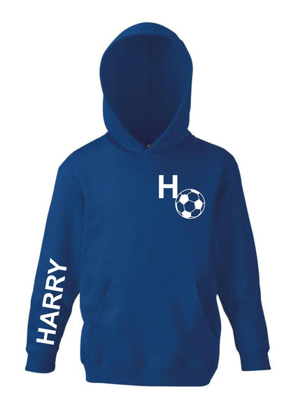 Kids Football Hoodie – Personalised Sports Sweatshirt, Soccer Gift & Activewear
