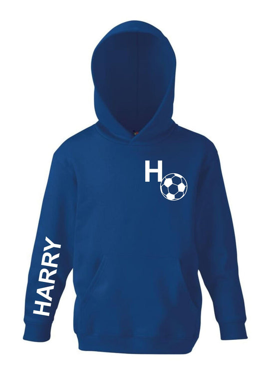 Kids Football Hoodie – Personalised Sports Sweatshirt, Soccer Gift & Activewear