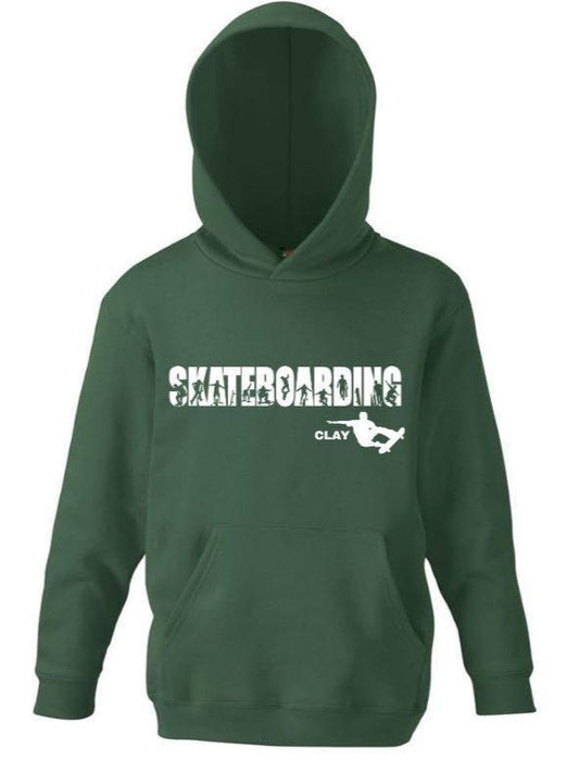 Skateboarding Kids Hoodie – Personalised