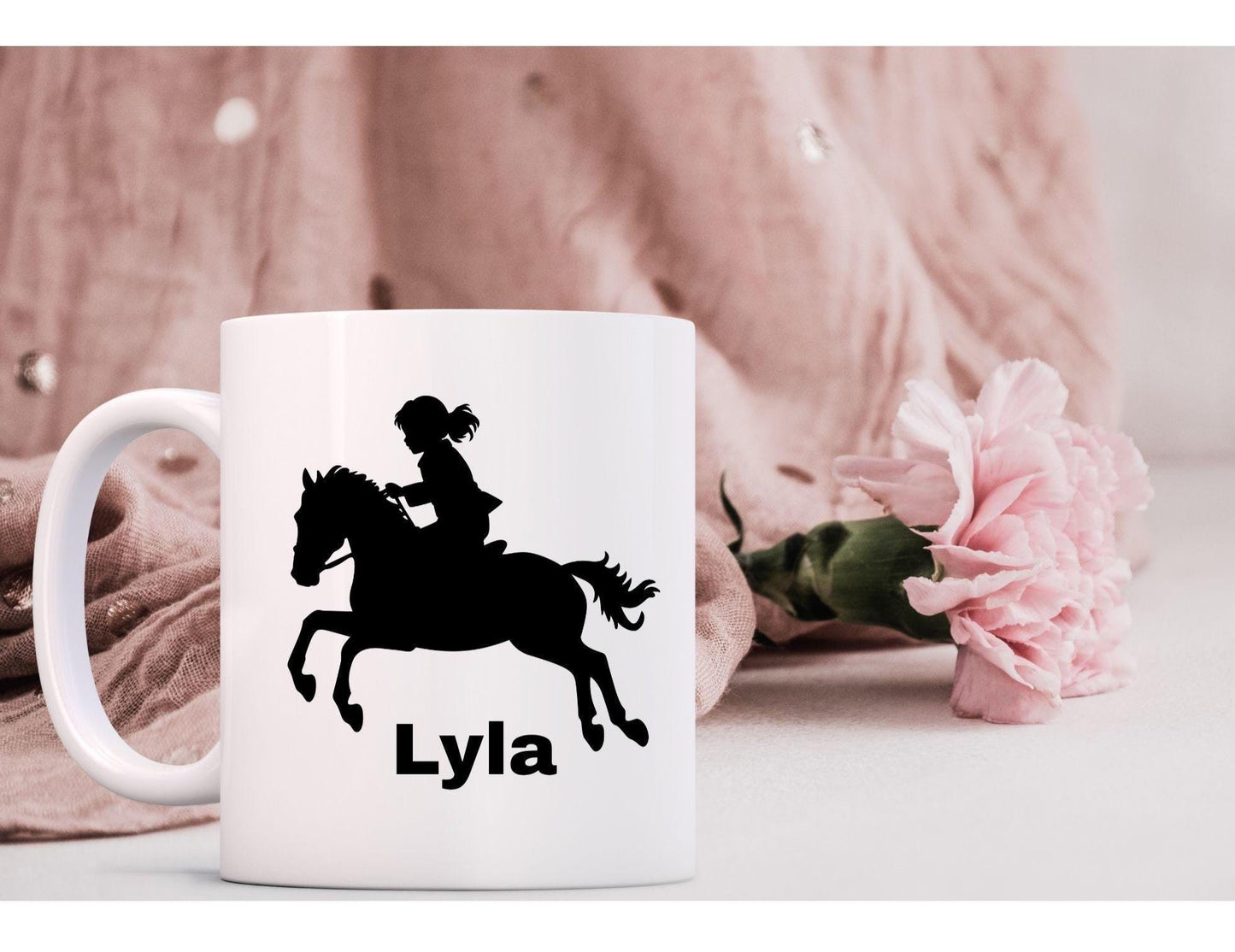 Personalised Horse Riding Mug – Ceramic Gift for Equestrians & Horse Lovers