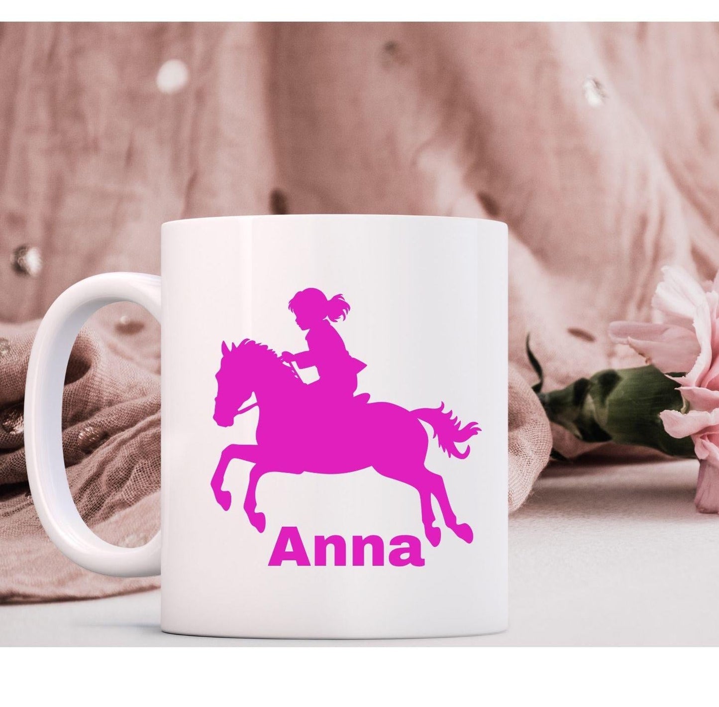 Personalised Horse Riding Mug – Ceramic Gift for Equestrians & Horse Lovers