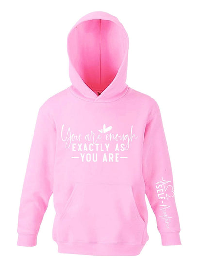 Kids’ Positive Affirmation Hoodie – “You Are Enough Exactly As You Are”