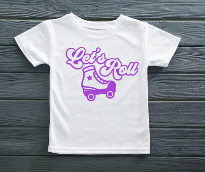 Personalised Roller Skating T-Shirt for Kids