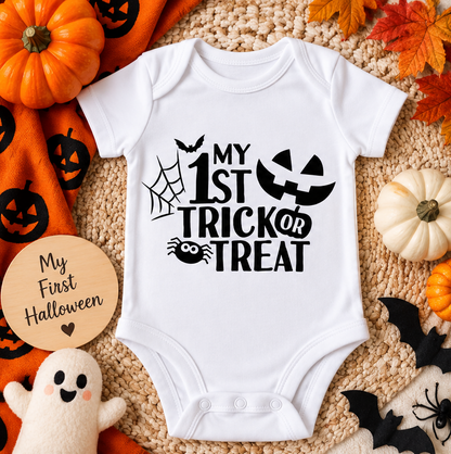 Personalised “My First Trick or Treat” Baby Halloween Vest