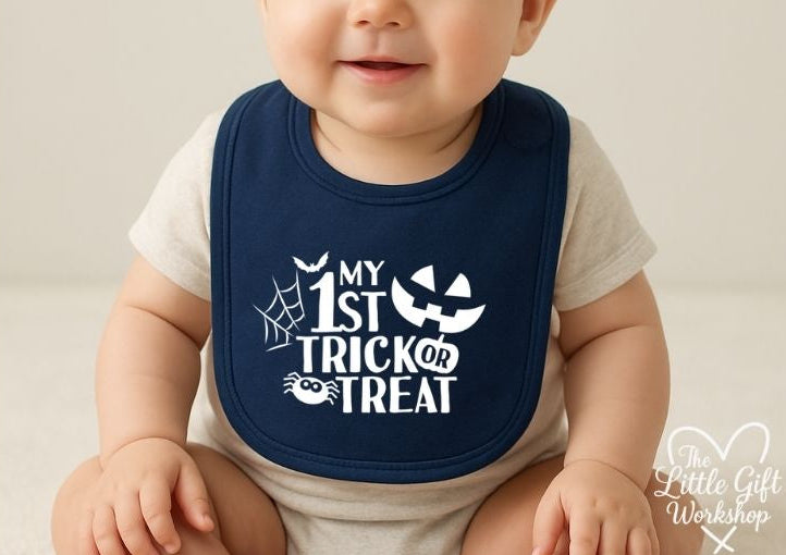 Personalised “My 1st Trick or Treat” Baby Bib