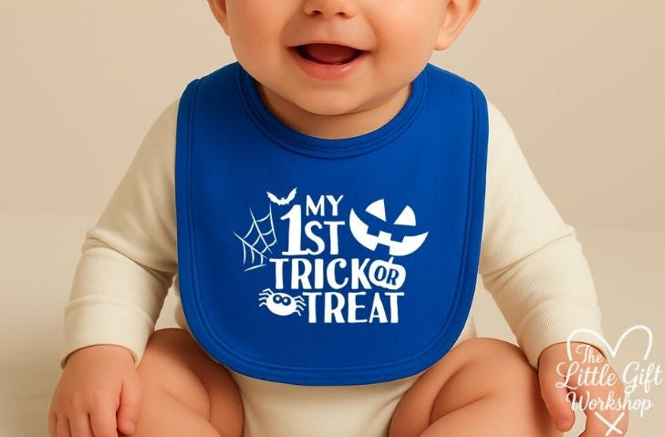 Personalised “My 1st Trick or Treat” Baby Bib