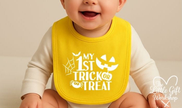 Personalised “My 1st Trick or Treat” Baby Bib