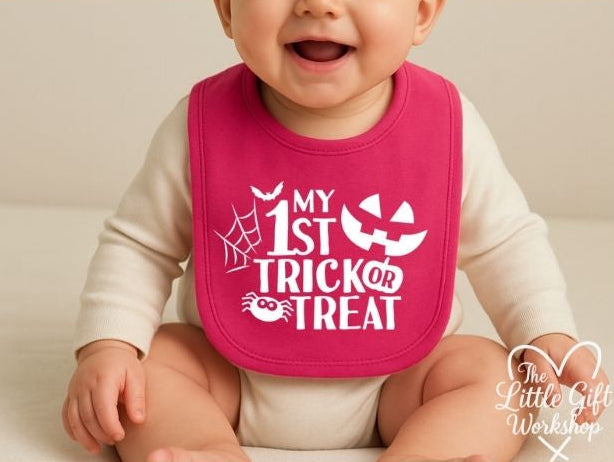 Personalised “My 1st Trick or Treat” Baby Bib